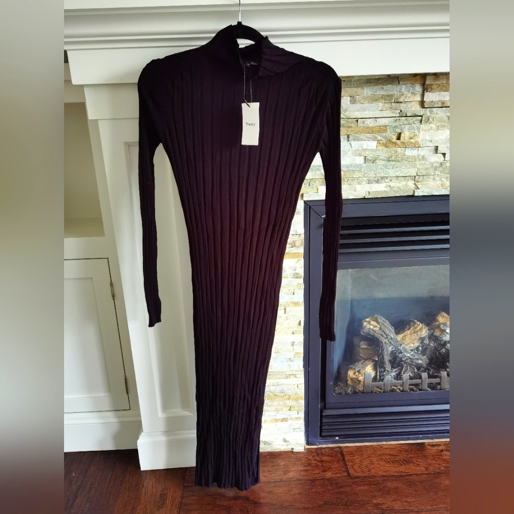 Theory long sleeve mockneck sheath